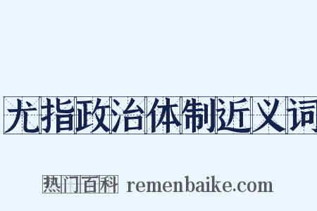 尤指政治体制近义词是什么意思的图片